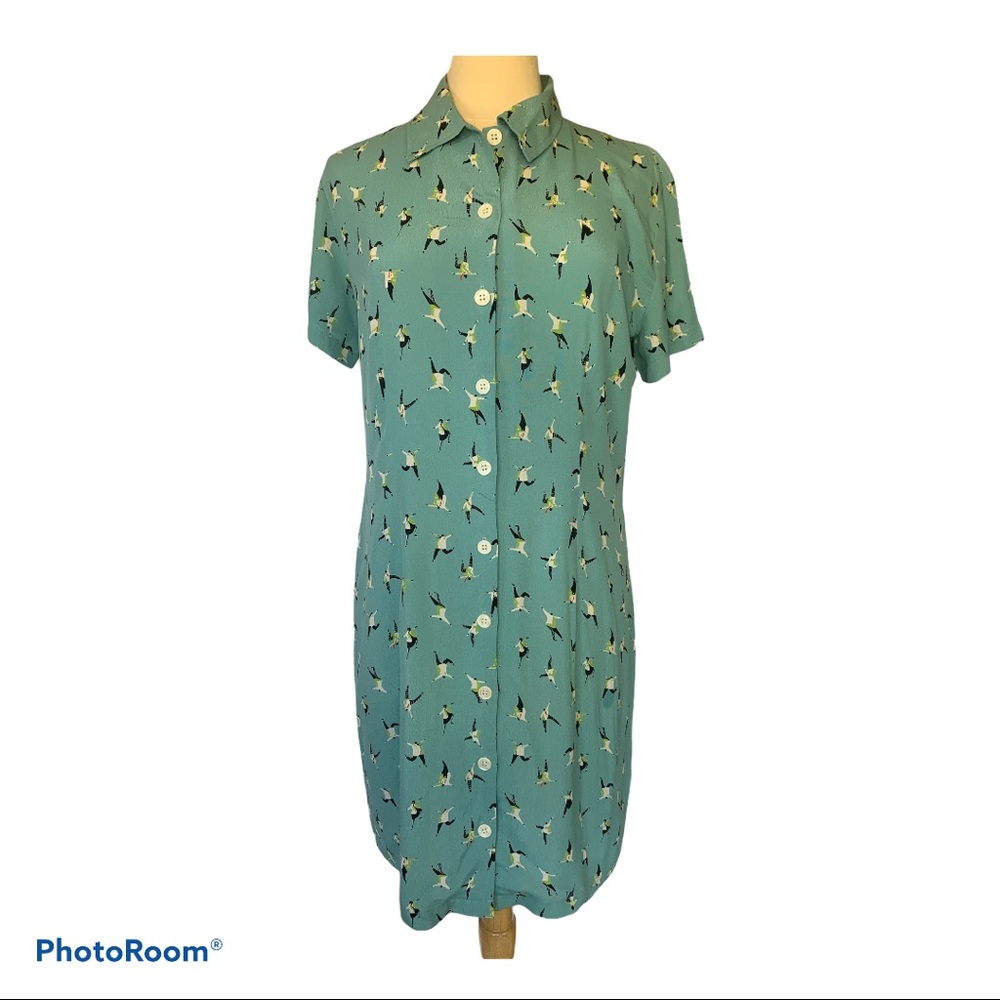 Karen Kane Vintage Dancing People Dress